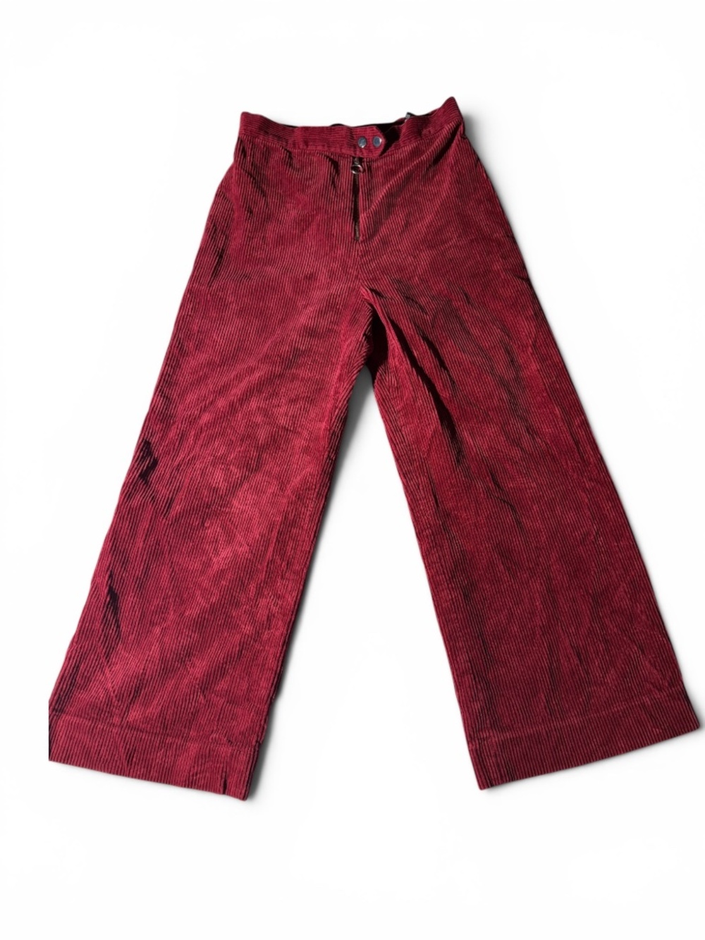 & Other Stories Los Angeles Atelier Burgundy Corduroy Wide Leg Pants US 8